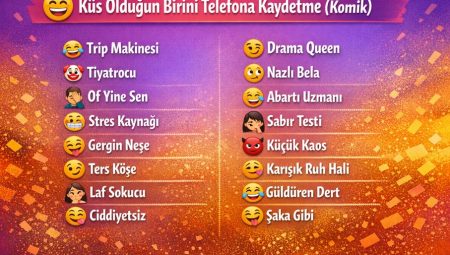 Küs olduğun birini telefona kaydetme isimleri