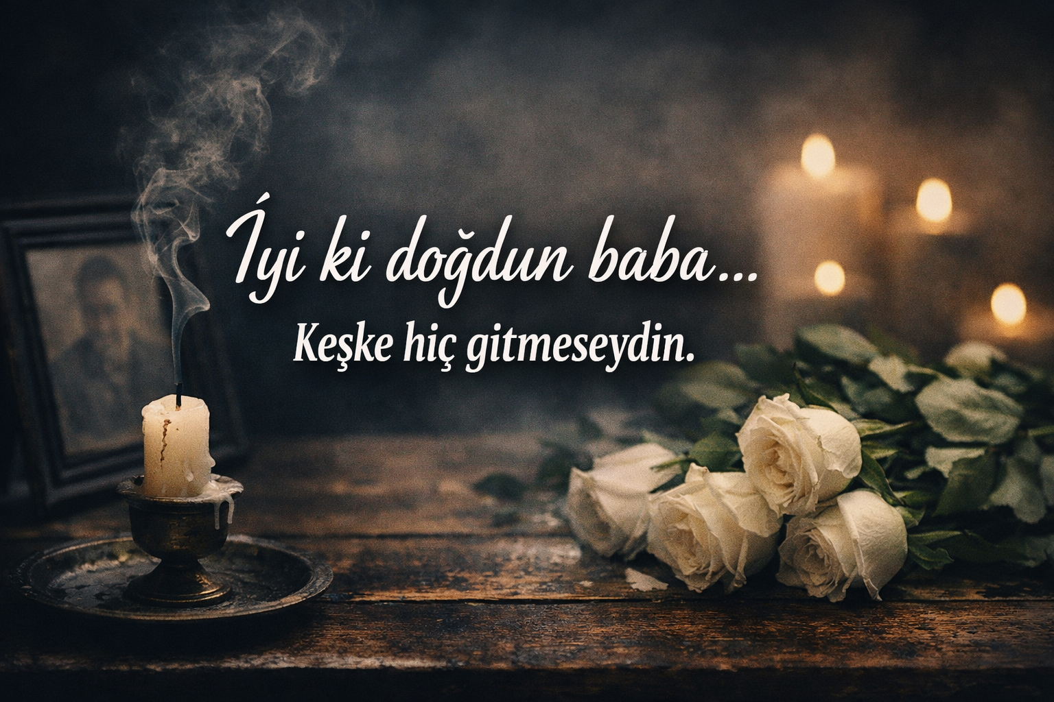 ölen babaya doğum günü mesajları
